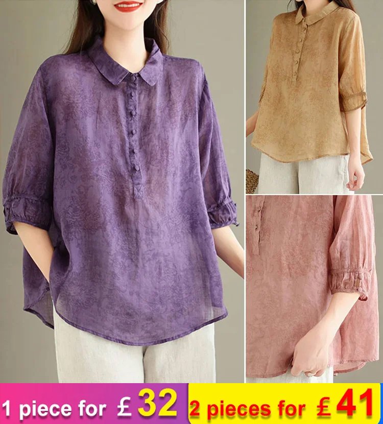 Slimming and Flattering Jacquard Blouse for Women