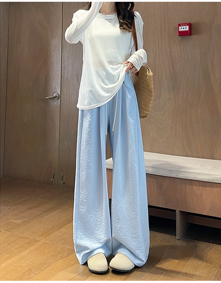 구름 나프 팬츠 허리 밴딩과 디테일