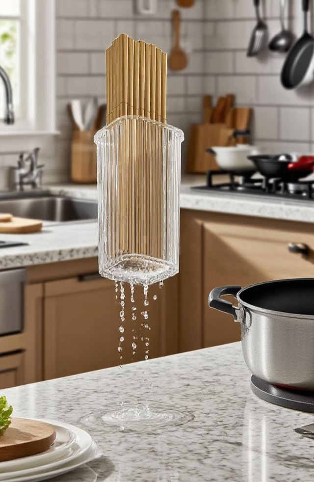 一體式菜板刀具收納架使用情境