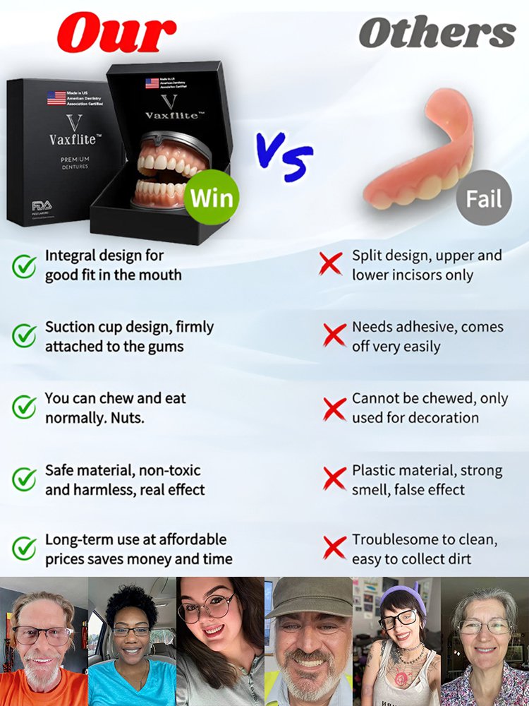 [Brighten Your Smile] High-End Custom-Made Dentures