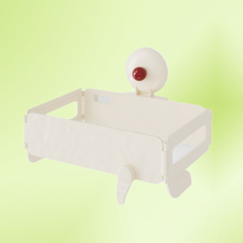 Přísavková organizér police – snadno rozebíratelná, skládací, silná nosnost