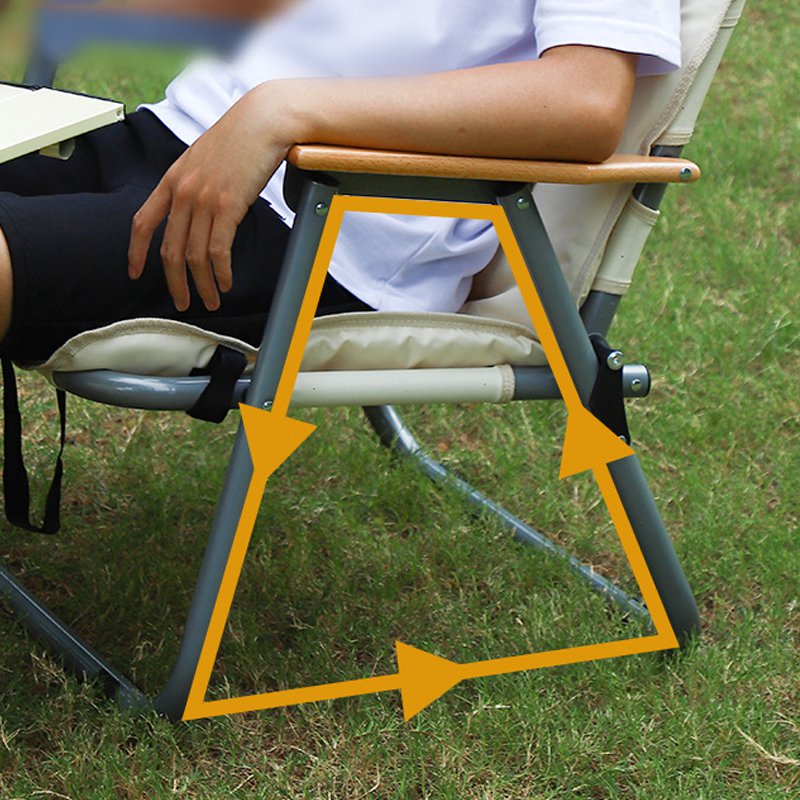 Multifunkční rybářská židle s opěradlem pro volný čas