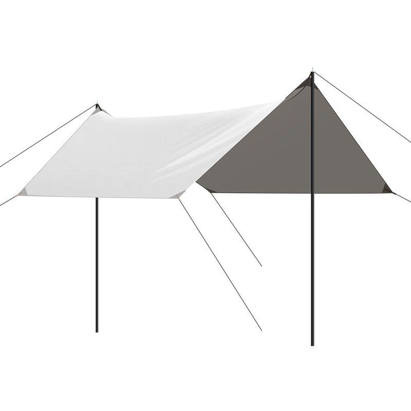 Venkovní vinylový přístřešek proti slunci v černé barvě