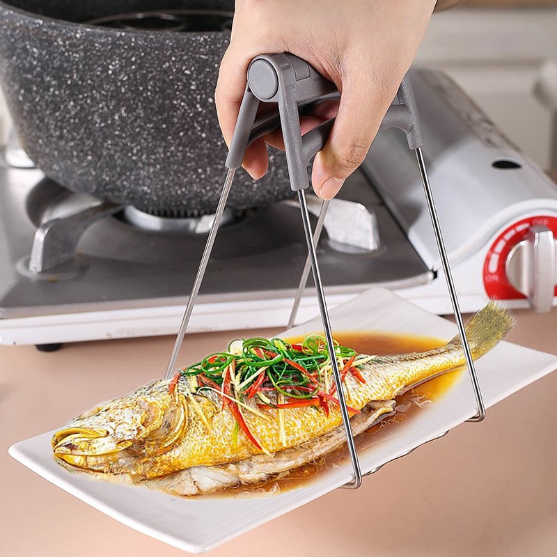 Kuchyňské protiskluzové kleště na talíře