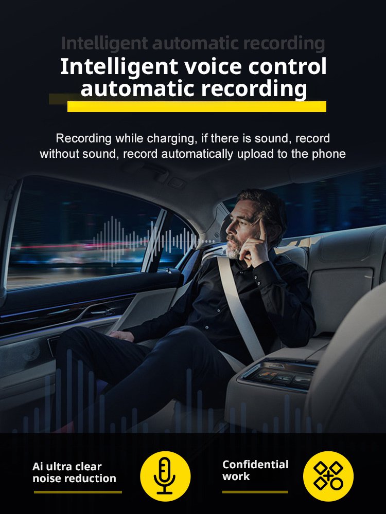 [300 hours of battery life] One-button hidden voice recorder