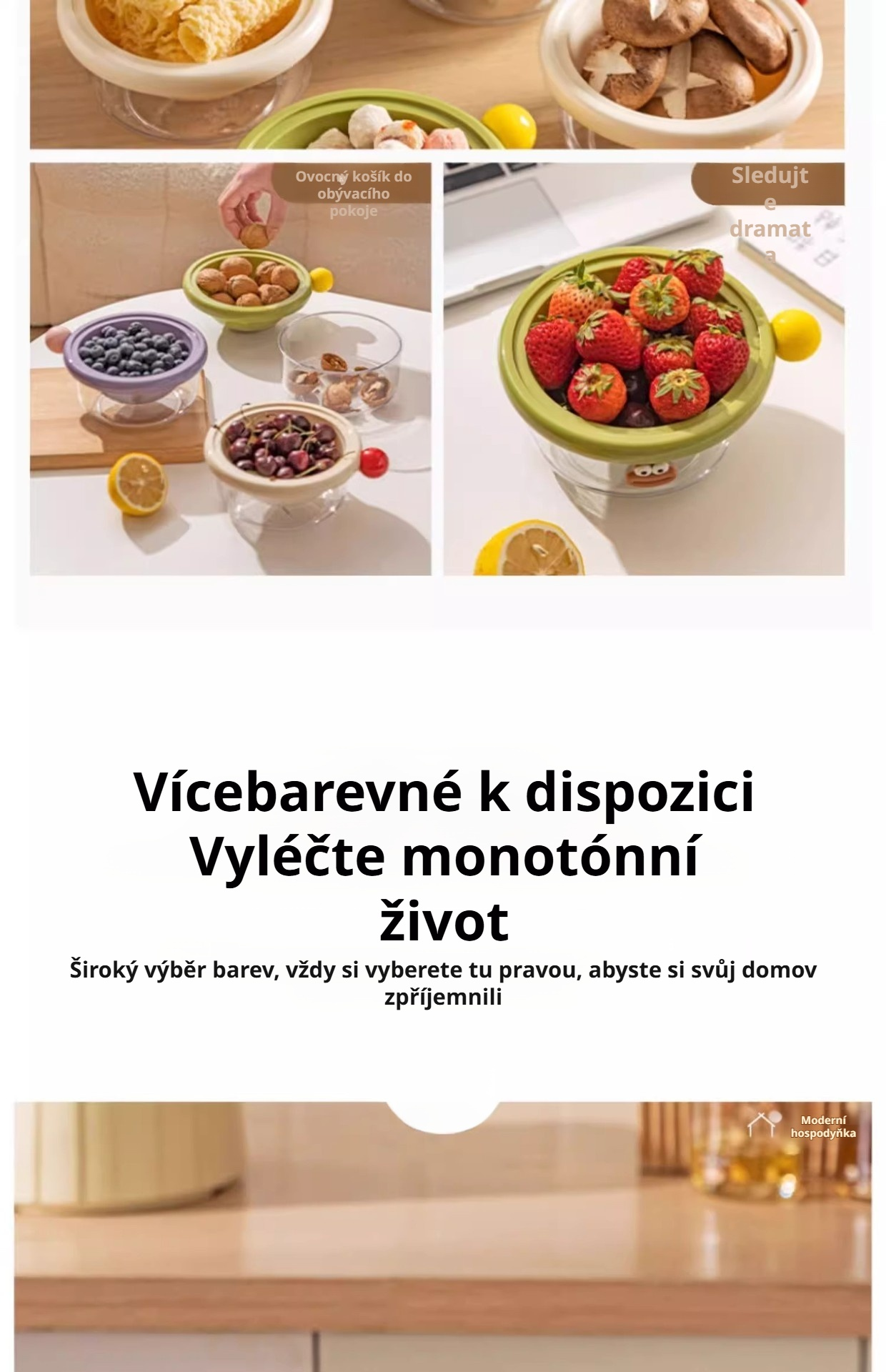 2v1 design košíku na nádobí pro snadnou organizaci