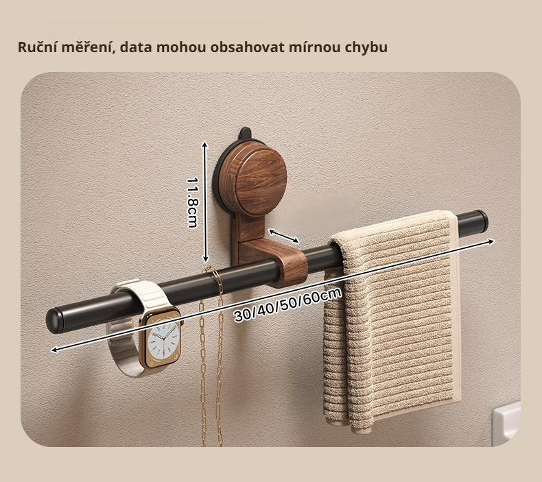 Bezvrtací věšák na ručníky s elegantním designem