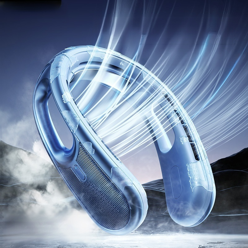 「冷風倍増」首掛け扇風機