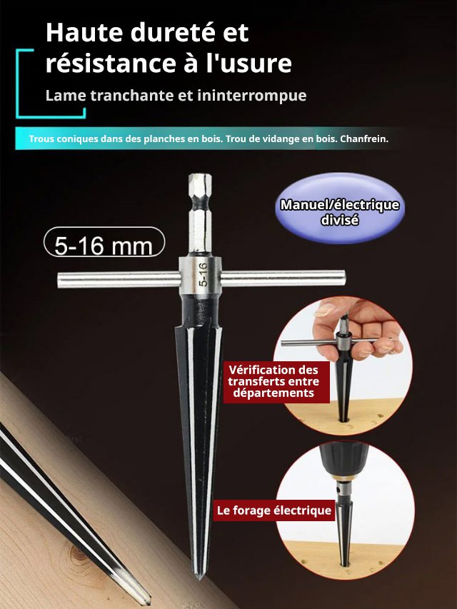 Ensemble de tarauds coniques manuels
