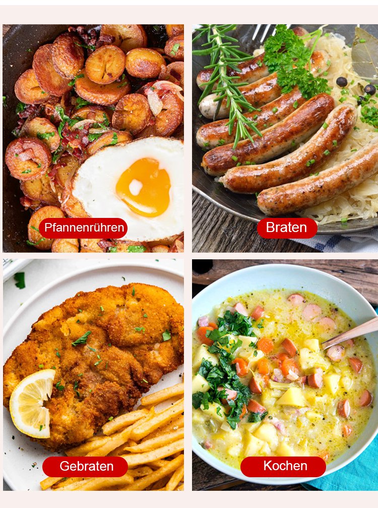 Detailansicht der Hammerschlag-Oberfläche der Bratpfanne