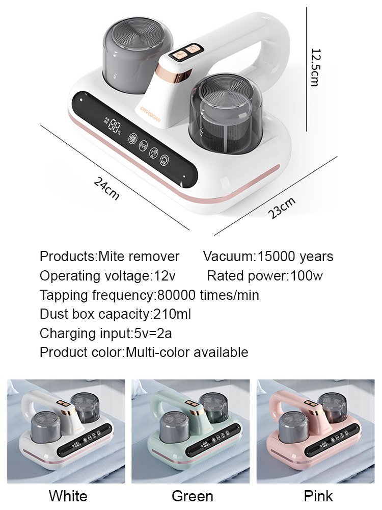 Humidity display double tap mite removal artifact