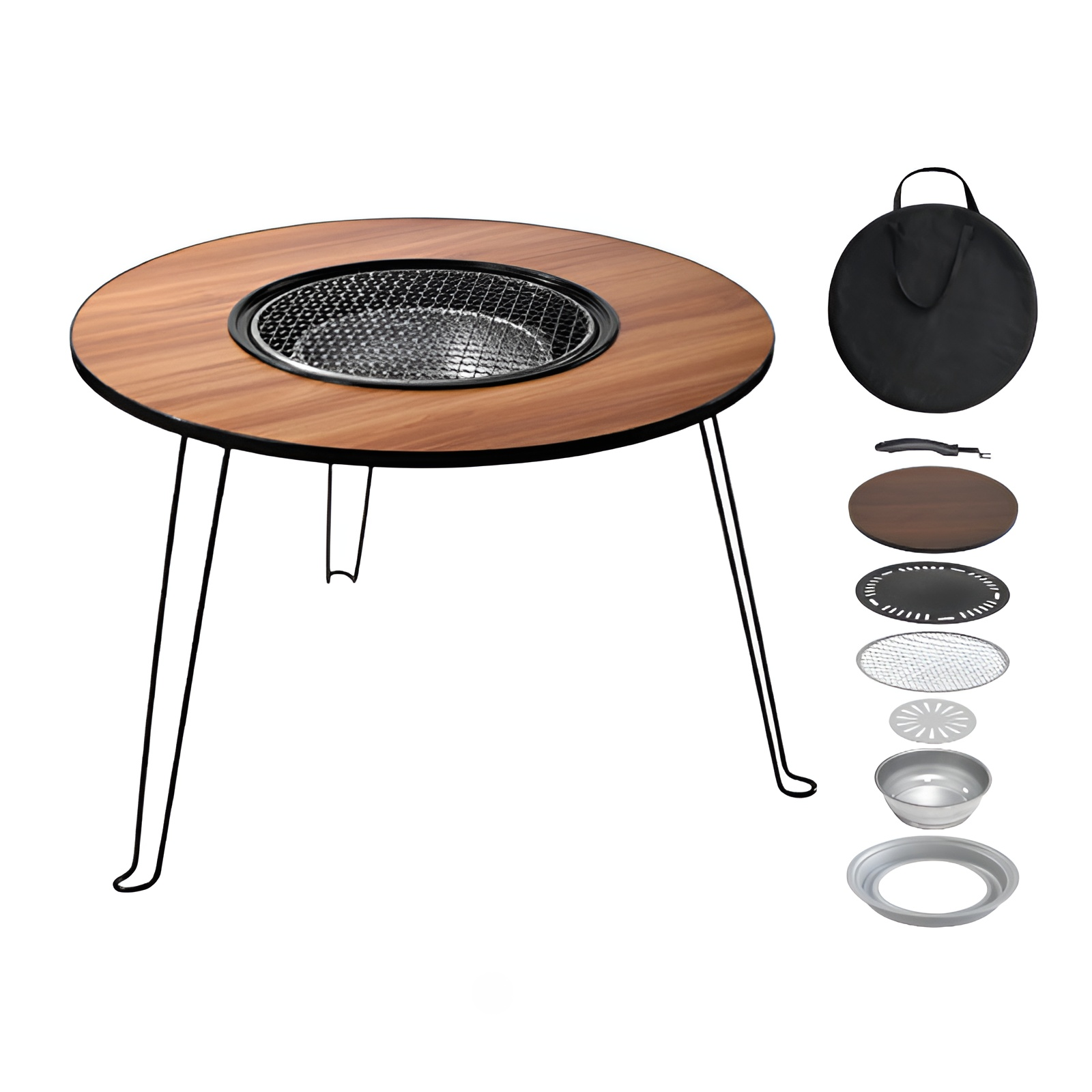 아웃도어 바비큐 숯불 그릴