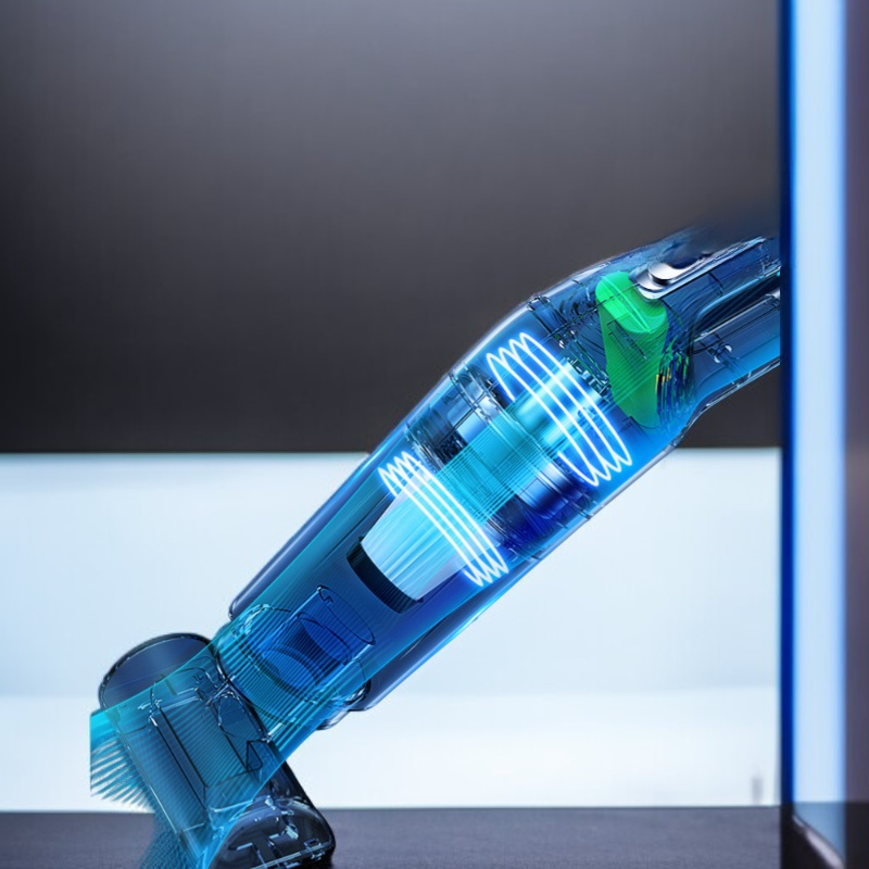 車用掃除機 車用ワイヤレス充電 ハンドヘルド掃除機 車または家庭用 120W ハイパワー吸引 乾湿両用