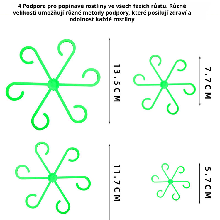 Skládací svorka na stonky popínavých rostlin
