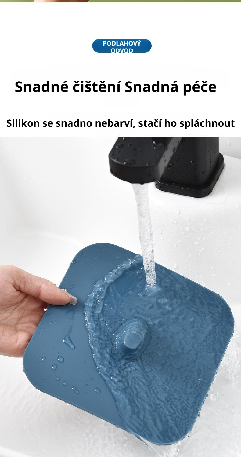 Silikonová podložka chránící koupelnu před zápachem