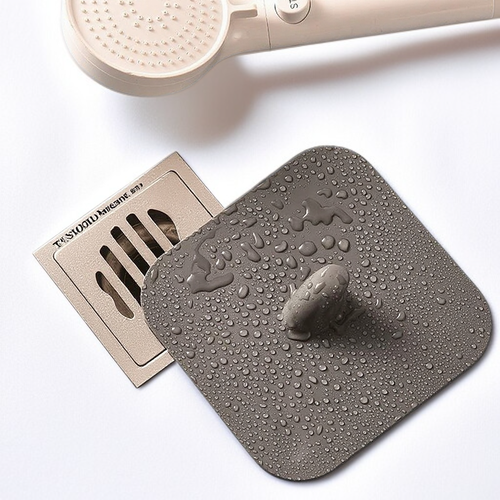 Silikonová podložka na podlahový odtok proti zápachu do koupelny