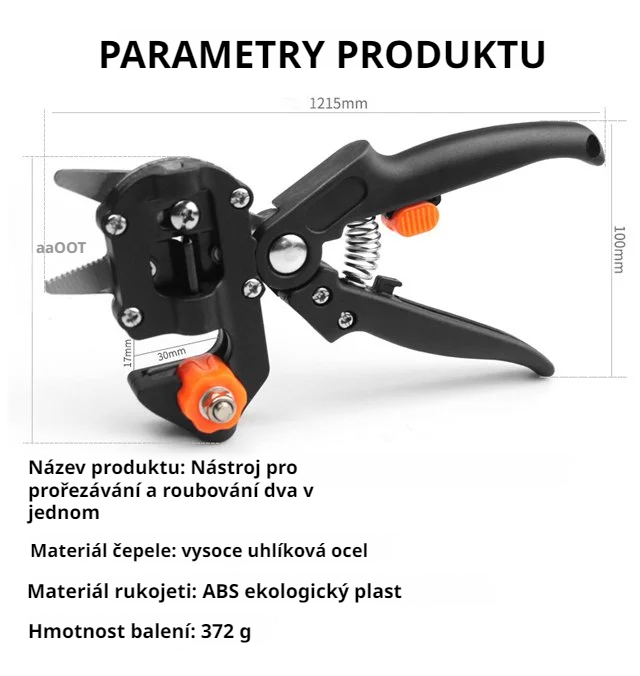 Odolná konstrukce štěpovacího stroje na sazenice