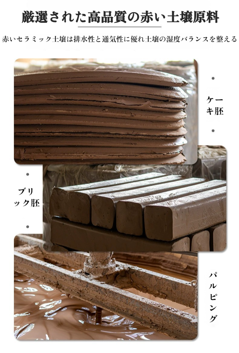 セラミックアヒル給水器の細部と赤土ドリッパーの拡大画像