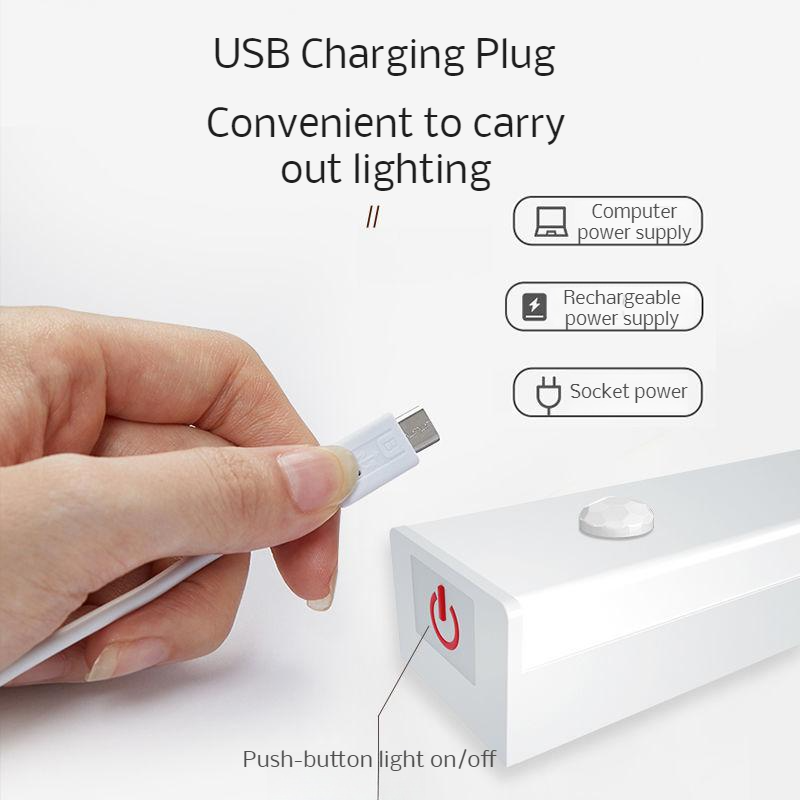 Intelligent body sensor super bright night light bedroom aisle home light cabinet automatic lighting