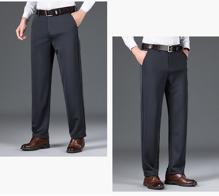 スタイリッシュなビジネスカジュアルパンツ全体画像