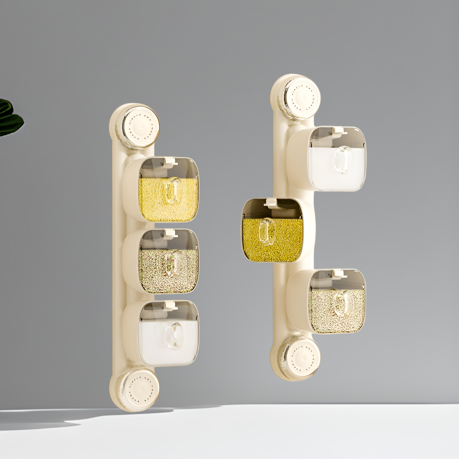 吸盤回転スパイスボックスラック