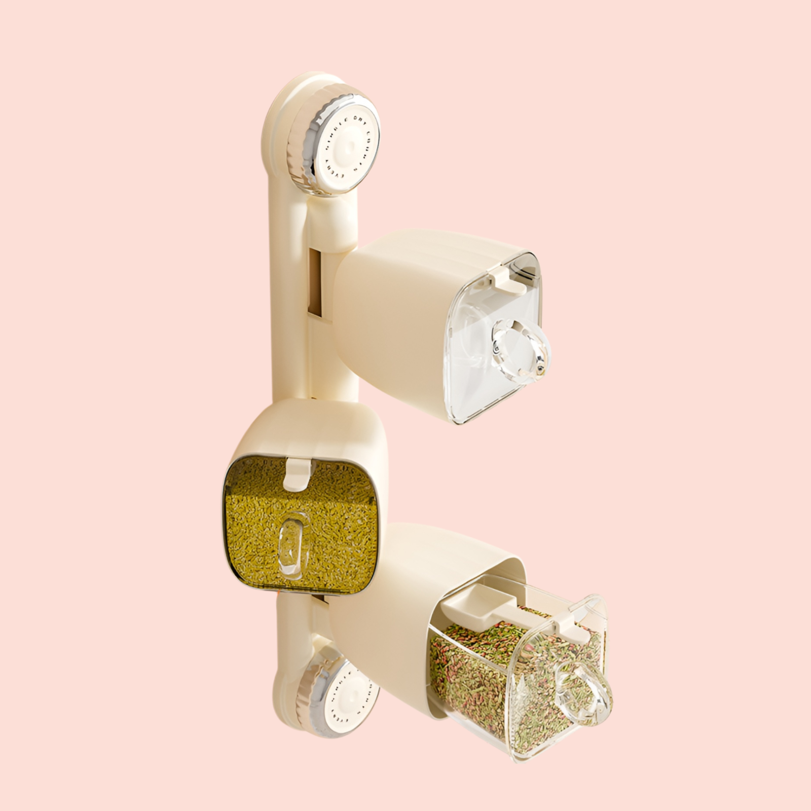 吸盤式旋轉調味料盒置物架