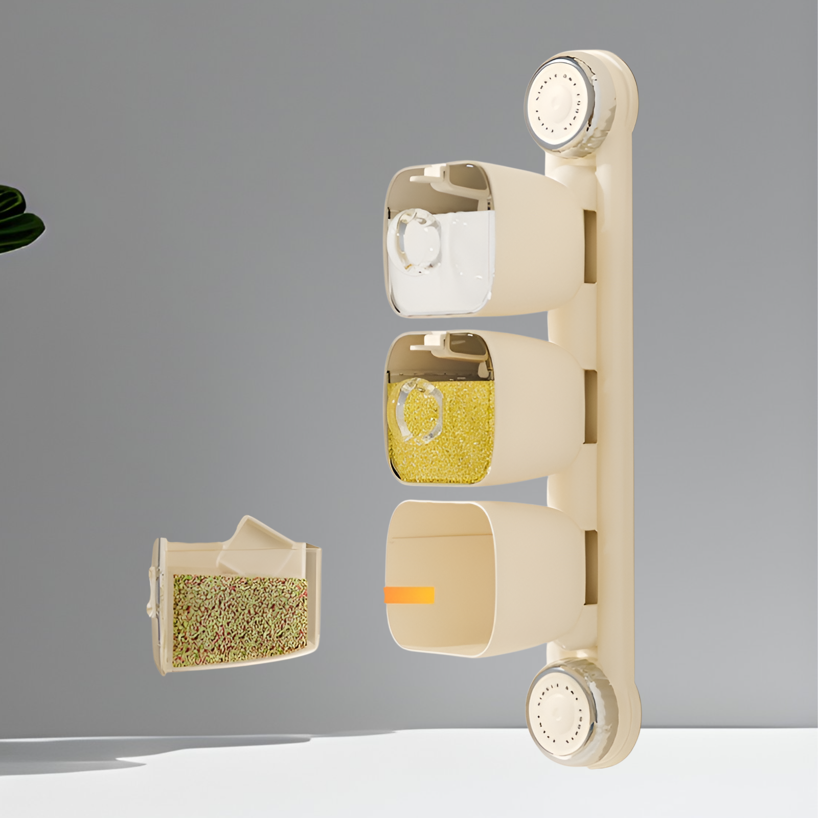 吸盤回転スパイスボックスラック