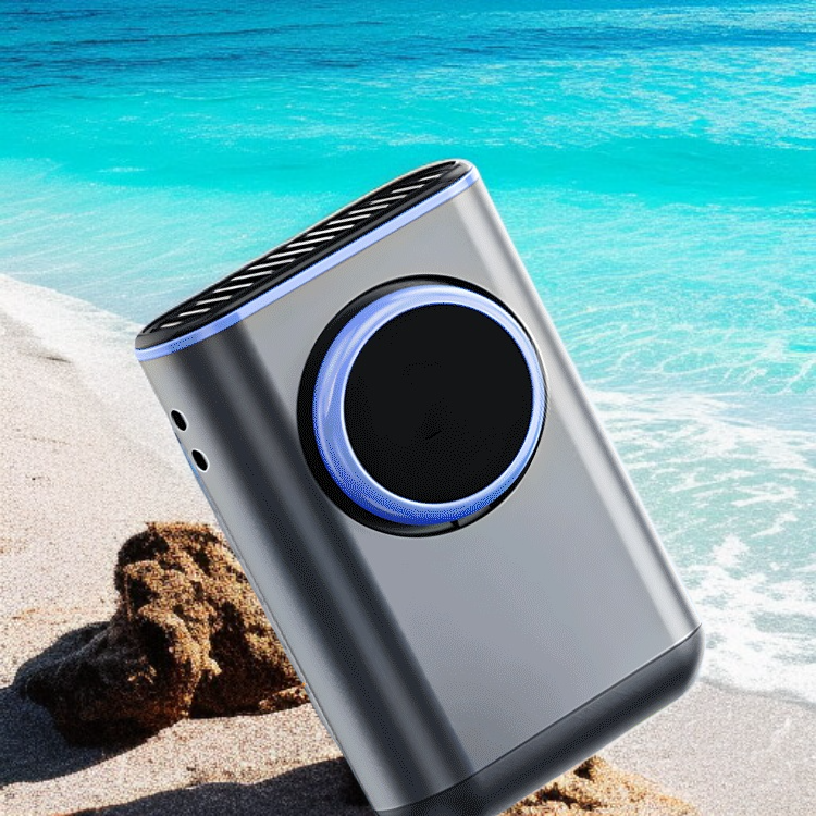 2025년 신형 초박형 휴대용 허리걸이 작은 팬