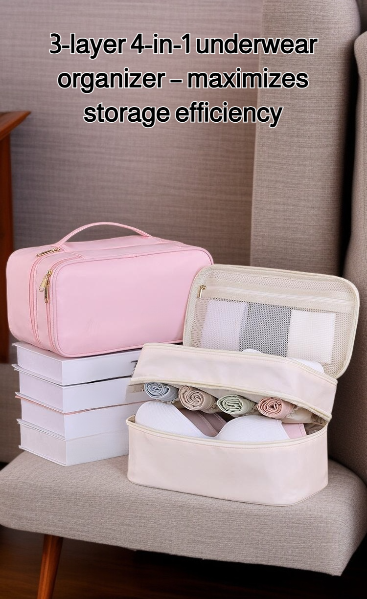 Three-layer four-in-one underwear storage box overview