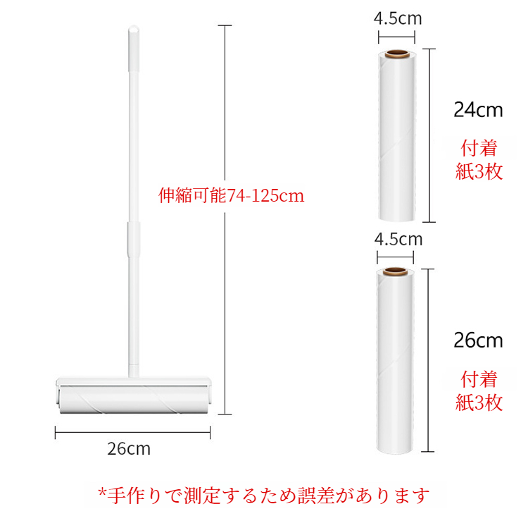 引き裂ける交換用粘着紙のアップ画像