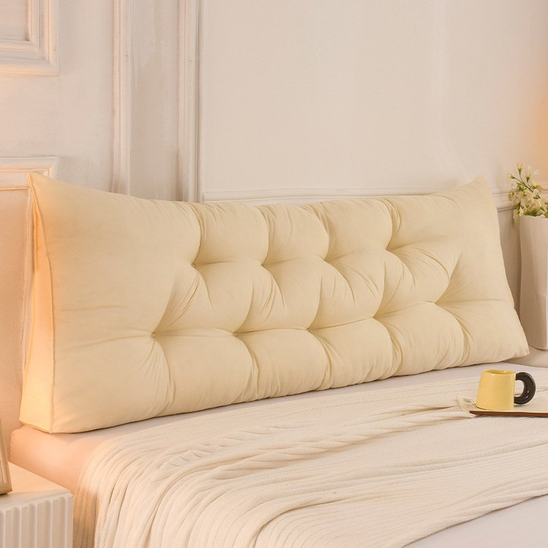 더블 침대 머리 쿠션 두꺼운 소프트백 롱 쿠션 삼각 플로팅 다다미 전용 등받이