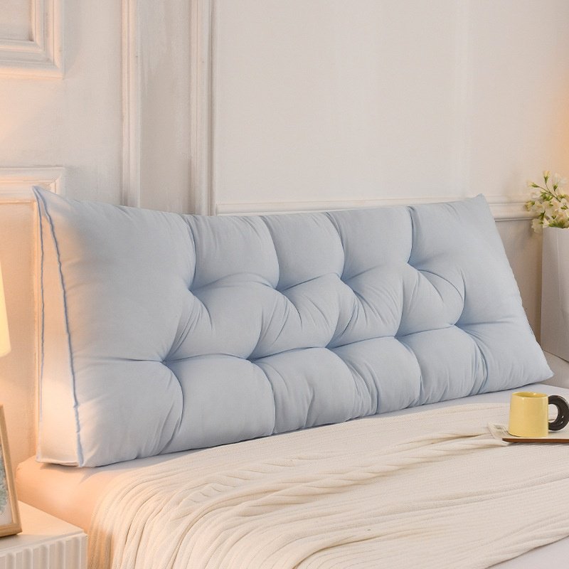 더블 침대 머리 쿠션 두꺼운 소프트백 롱 쿠션 삼각 플로팅 다다미 전용 등받이