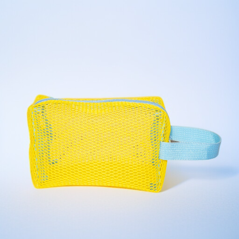 Drawstring mesh storage bag