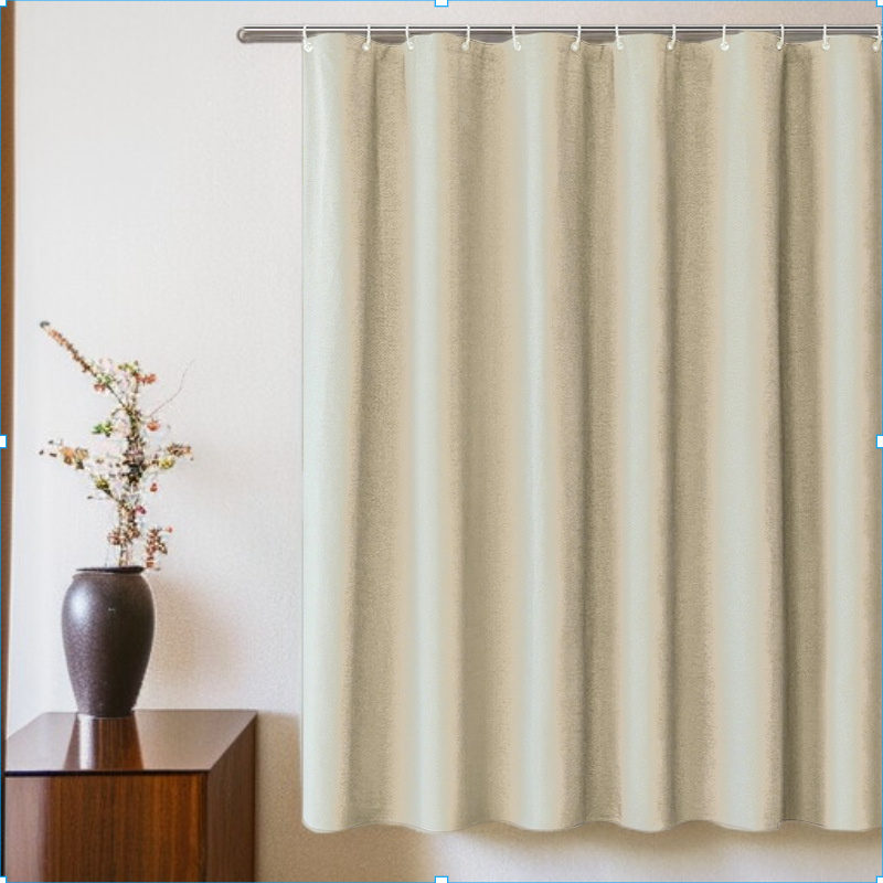 Imitation linen thick curtains