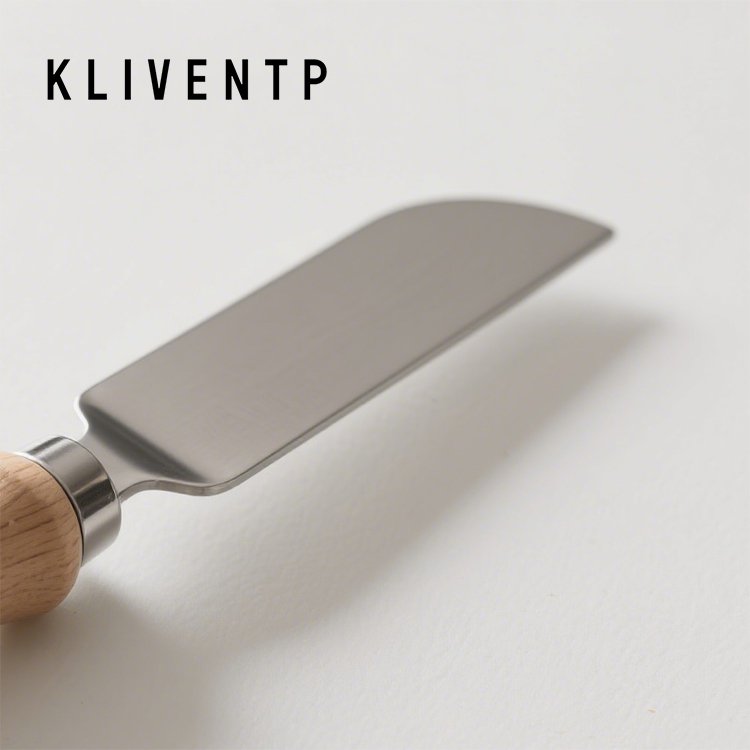 Wooden handle butter knife stainless steel jam spatula bread dessert knife