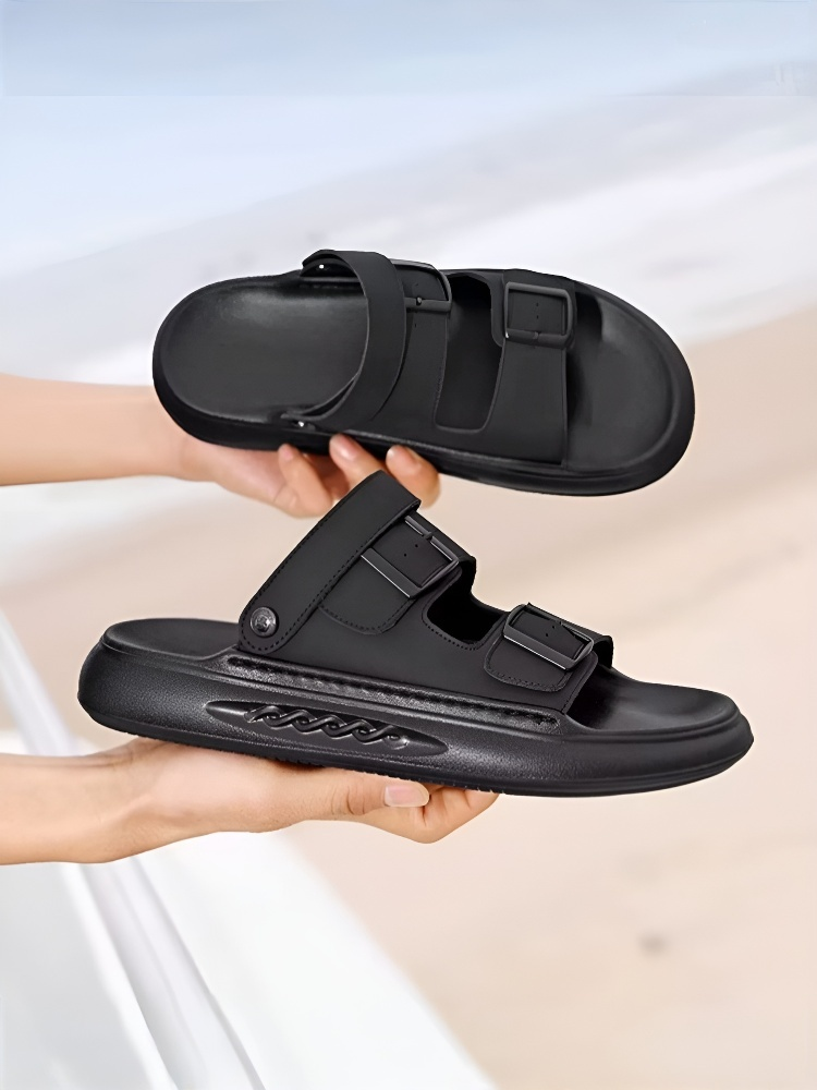 Noorstep    صندل من جلد البقر بنعل من اللاتكس