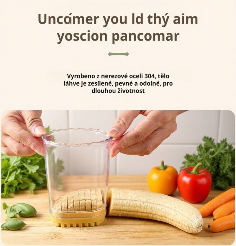 Nerezový kuchyňský kráječ na ovoce a zeleninu v moderním designu