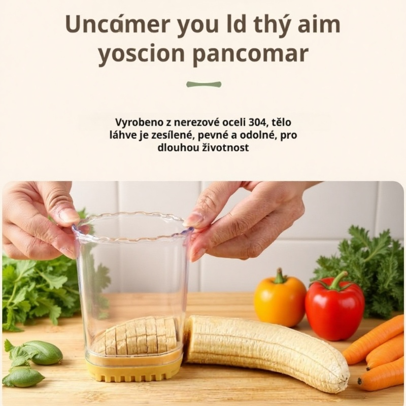 Kuchyňský nerezový kráječ na ovoce a zeleninu, vzorový kráječ