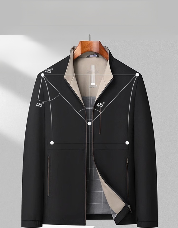 Men's Jacket with Stand up Collar