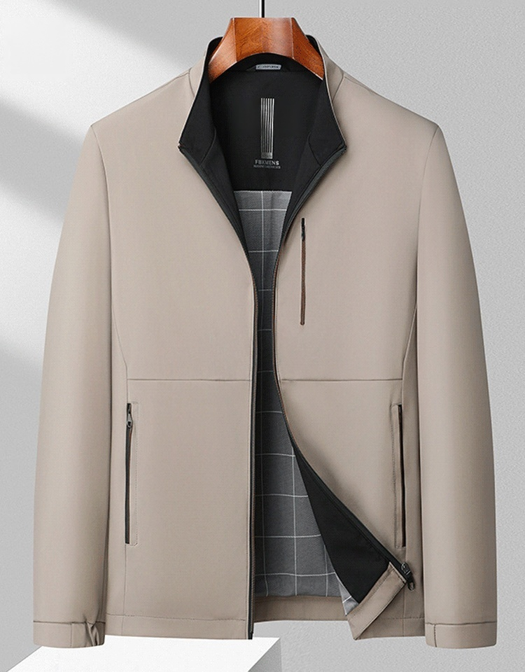 Men's Jacket with Stand up Collar