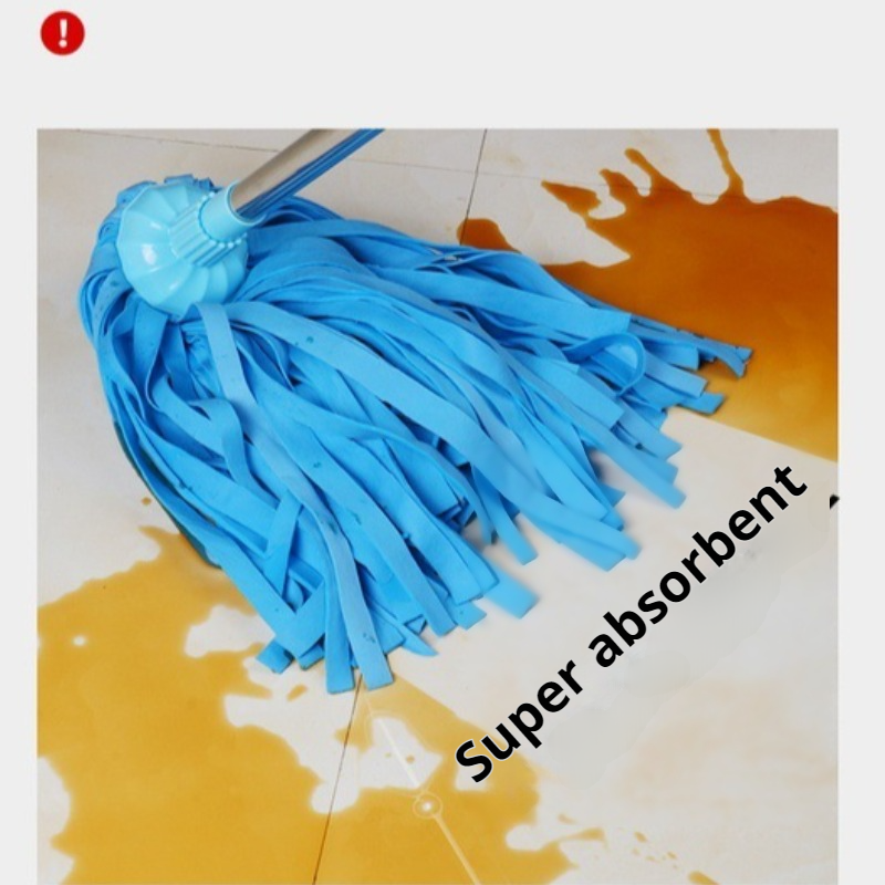 Water buckskin round head nonmarking mop Clean floors without hurting them Oldfashioned mop head