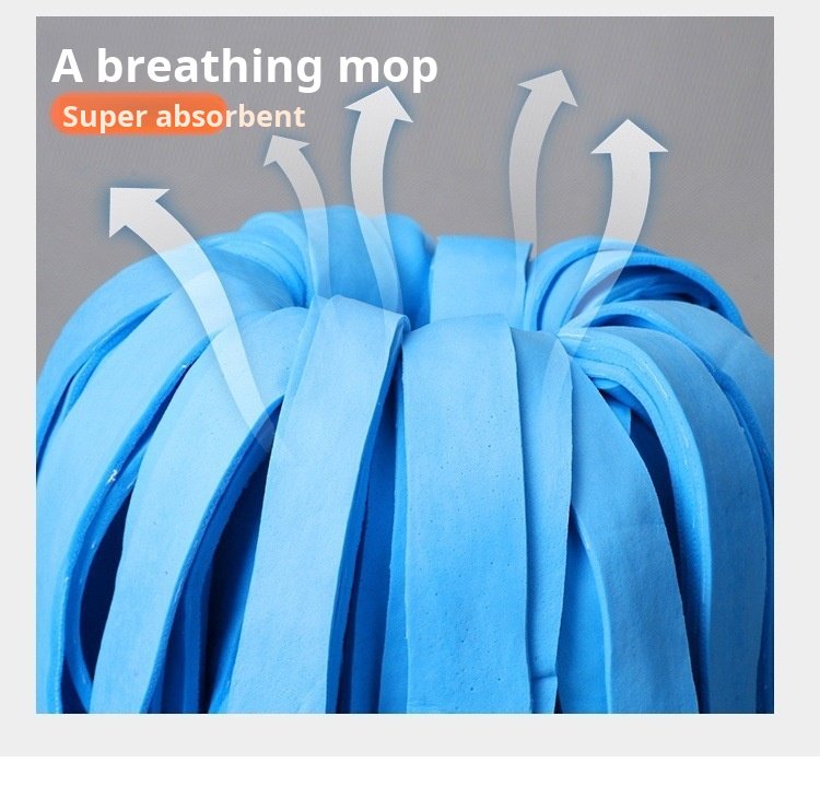 Non-damaging mop head for delicate surfaces