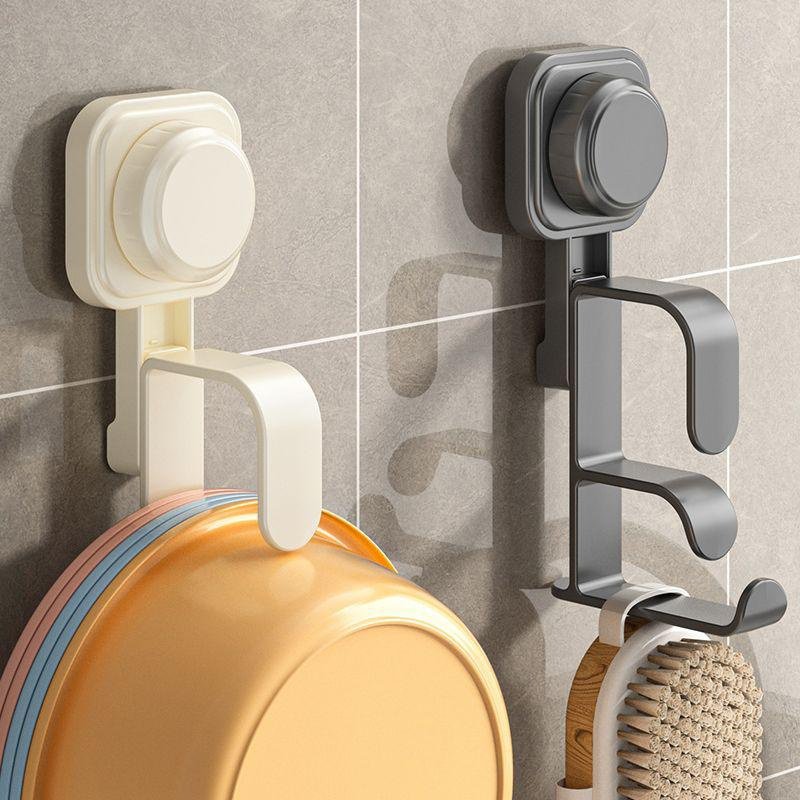 킨리놀 회전식 빨판걸이 욕실 화장실 선반 수납 펀치프리 화장실걸이 세면대 선반