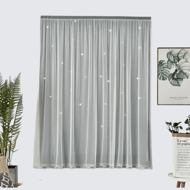 完成品遮光ショートカーテン貼るだけ設置レンタルルーム向け