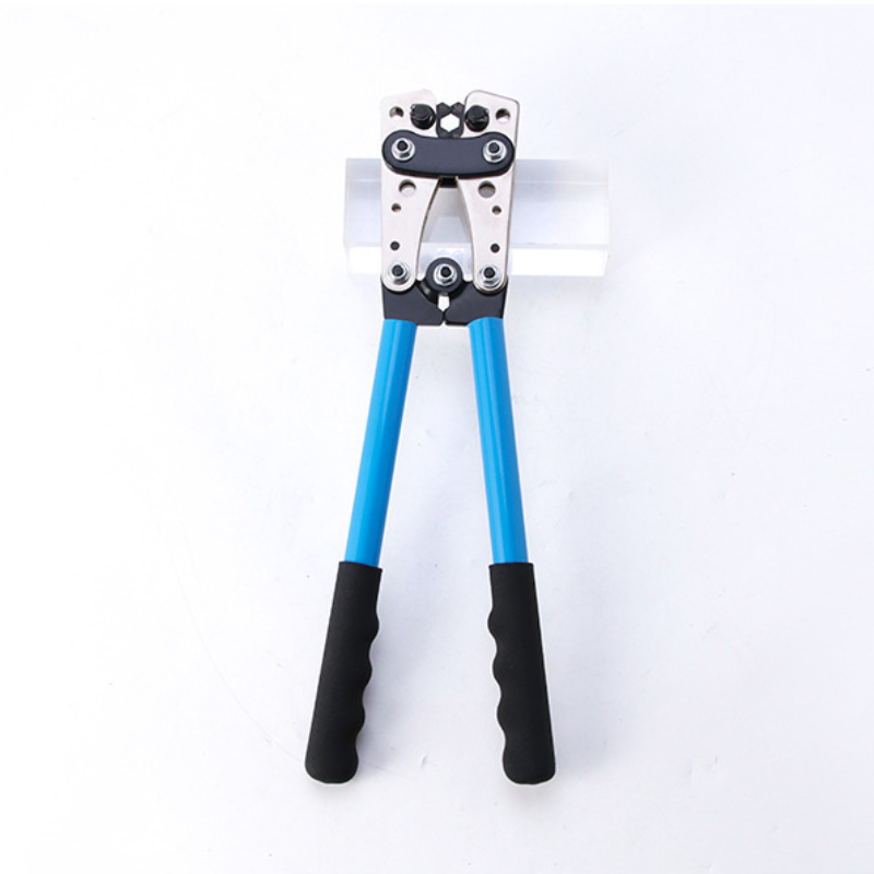 大型ケーブルカッター圧着セット 冷圧端子クランプ ノーズベア圧着プライヤー 裸圧着ケーブルカッター