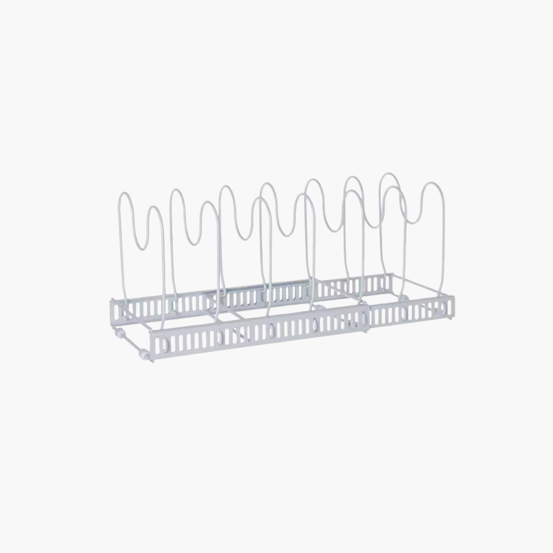 伸縮可能な鍋棚収納棚