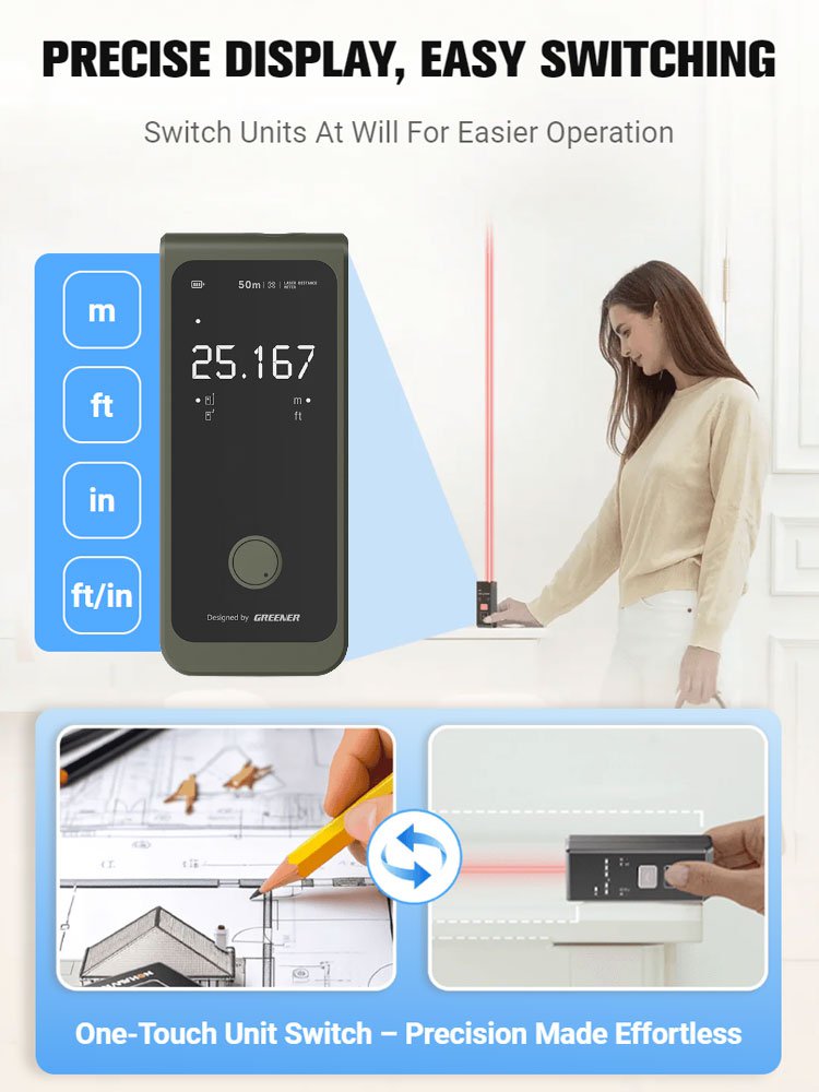 High-precision handheld laser rangefinder