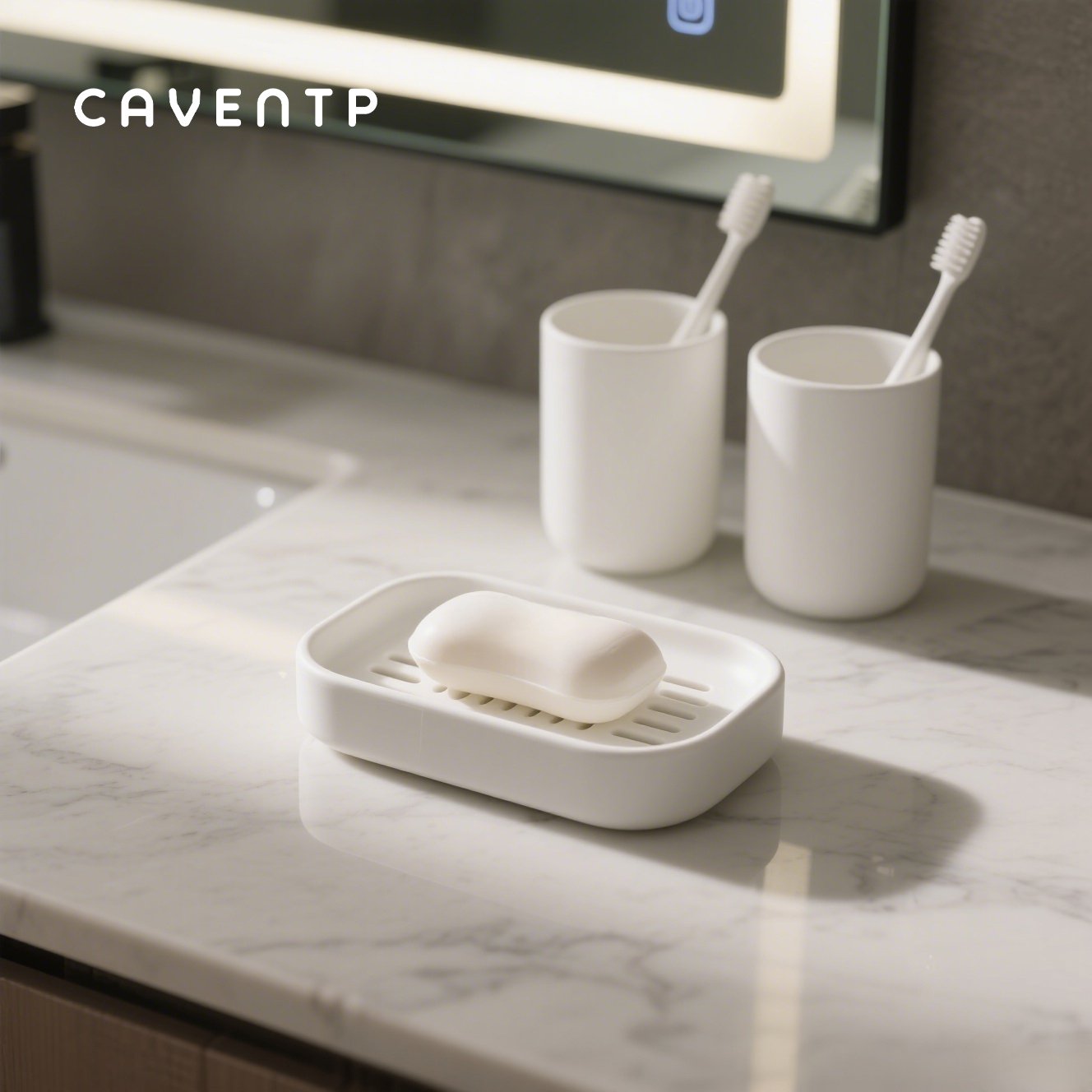 Moderne Seifenbox im minimalistischen japanischen Design