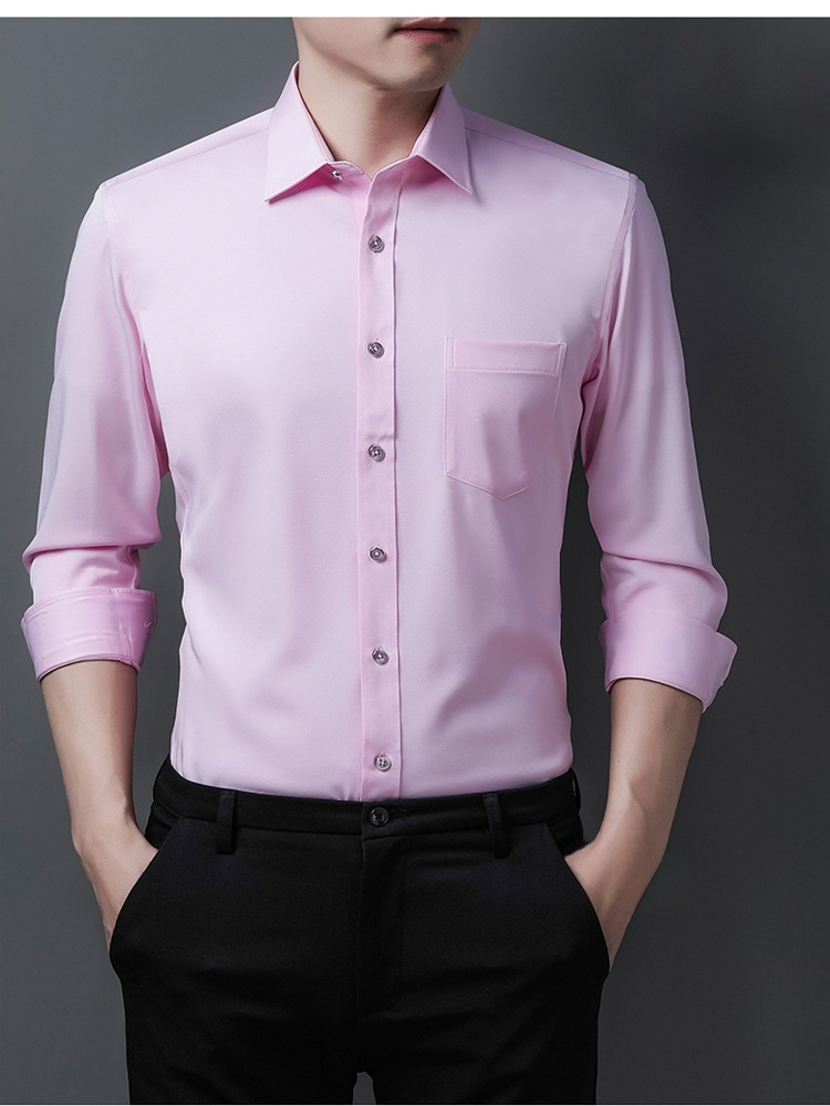 動きやすいメンズハイストレッチシャツの背面画像