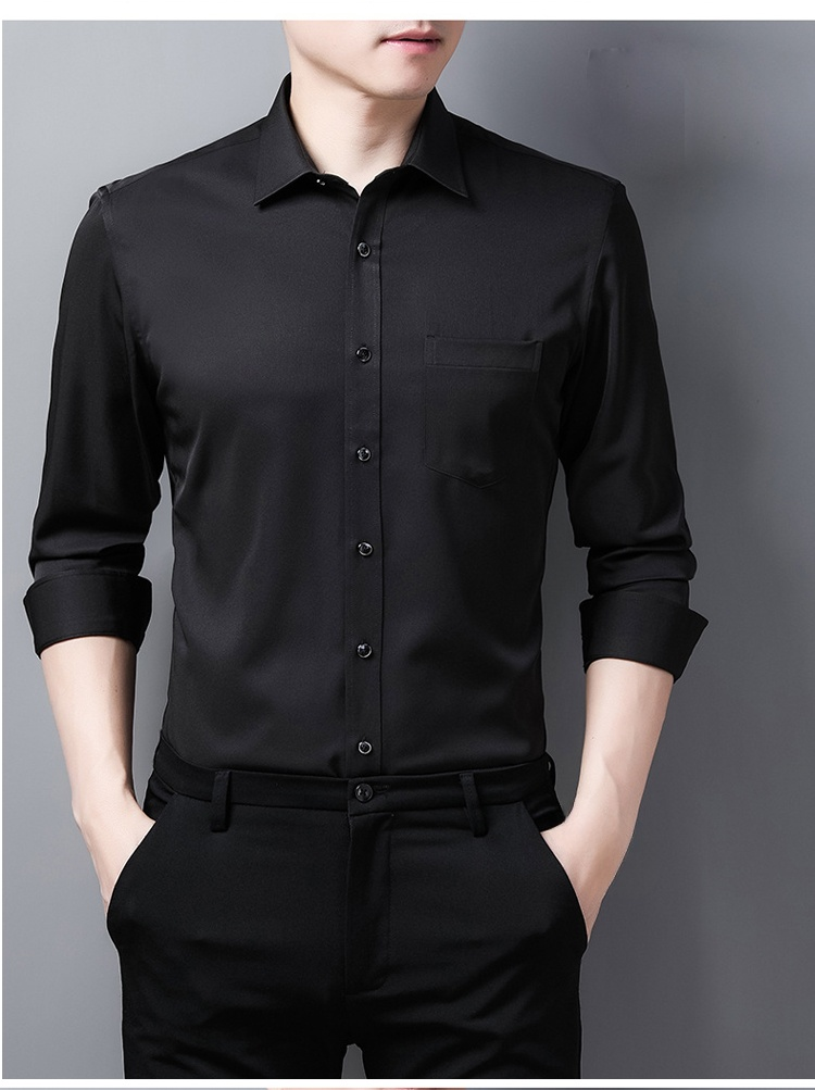 お手入れ簡単なメンズシャツの素材アップ